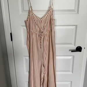 O’Neil Pink and Cream Romper XL